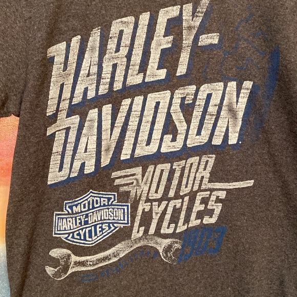 🔥EC🔥F/B 2016 Harley Davidson Motorcycles Cotton Blend Crewneck T-shirt. - Picture 3 of 7